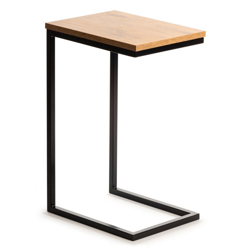 Side table HELPER 57x40 cm black/brown