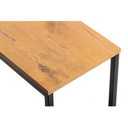 Side table HELPER 57x40 cm black/brown