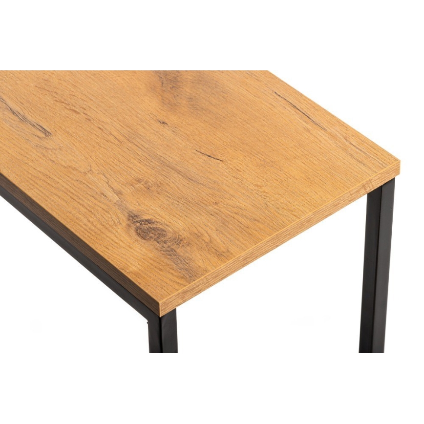 Side table HELPER 57x40 cm black/brown