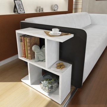 Side table KARINUS 55,4x50 cm white