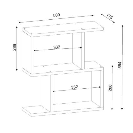 Side table KARINUS 55,4x50 cm white