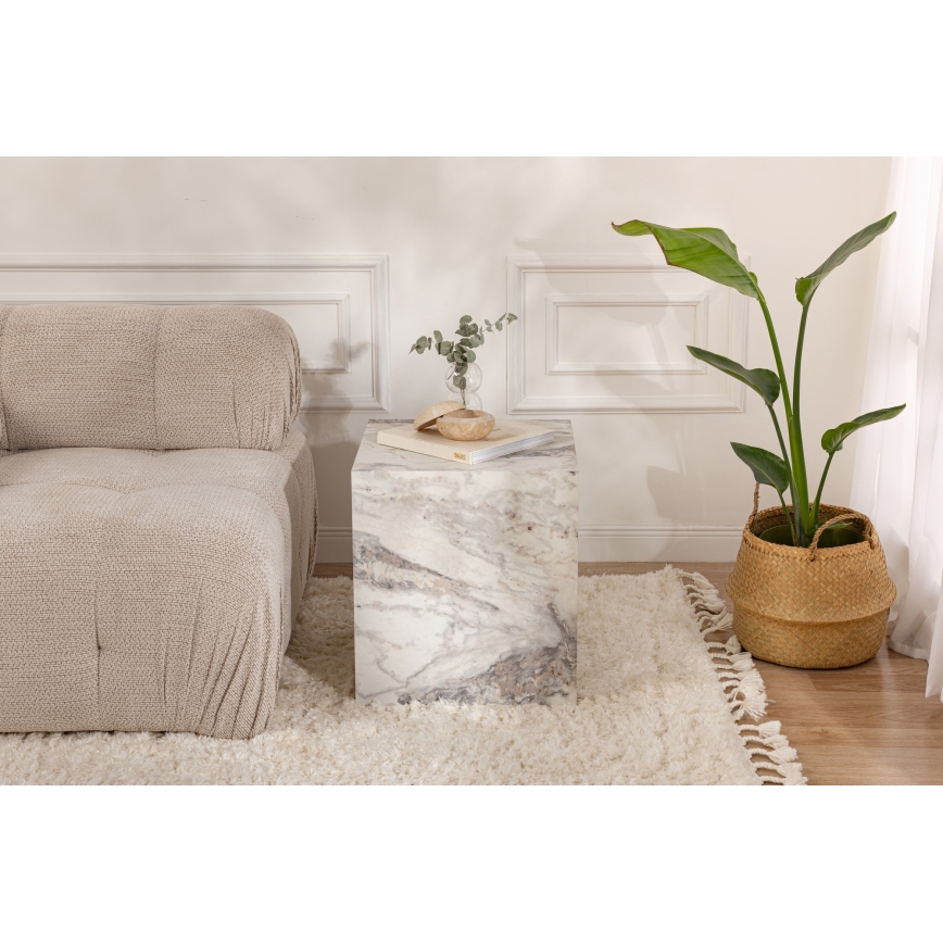 Side table KUP 50x45 cm marble decor