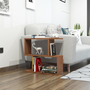 Side table LALE 55x60 cm brown