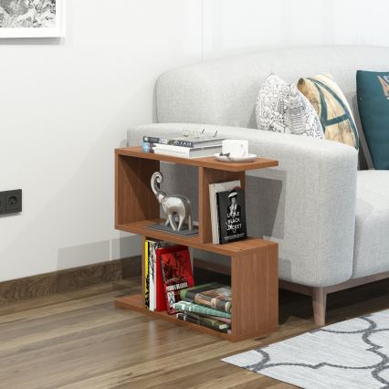 Side table LALE 55x60 cm brown