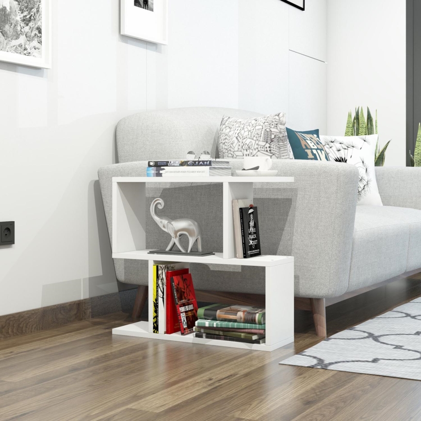Side table LALE 55x60 cm white