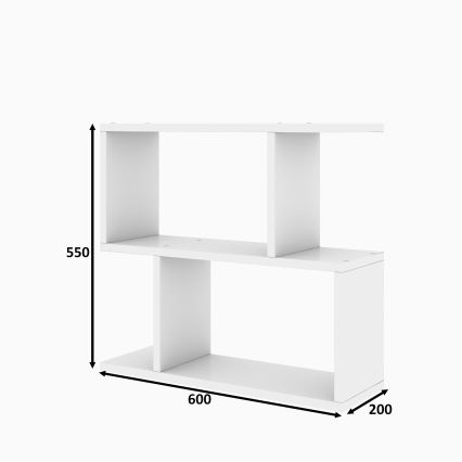 Side table LALE 55x60 cm white