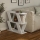 Side table LAZENA 57x60 cm white