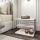 Side table LIFON 40x50 cm white/black