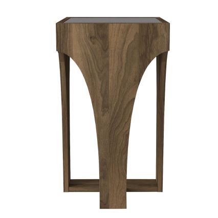 Side table LITUS 58x37 cm brown
