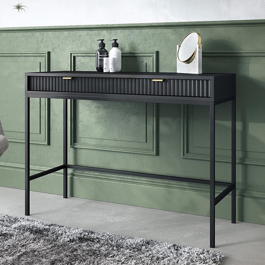 Side table NOVA 77x104 cm black