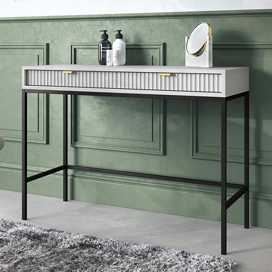 Side table NOVA 77x104 cm grey/black