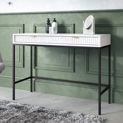 Side table NOVA 77x104 cm white/black