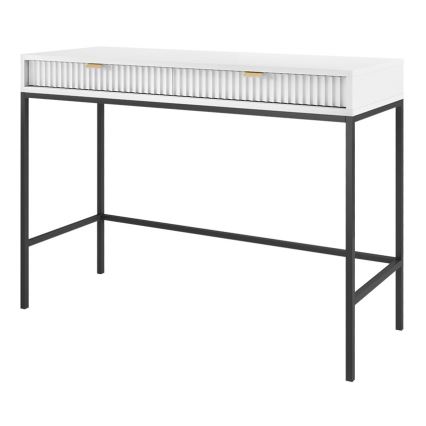 Side table NOVA 77x104 cm white/black