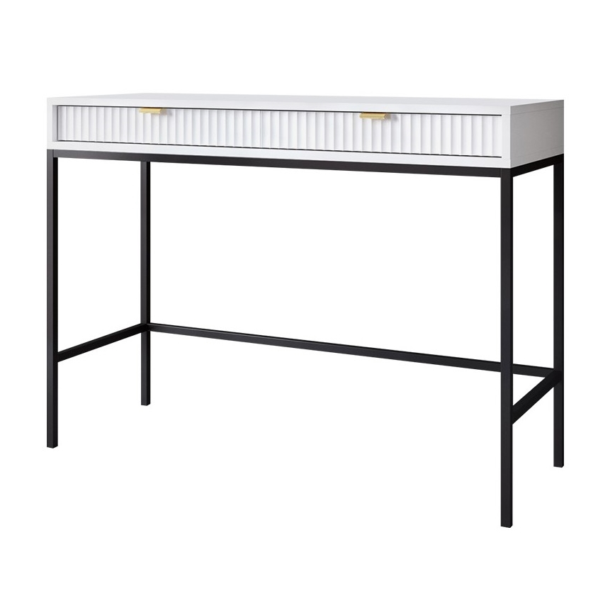 Side table NOVA 77x104 cm white/black