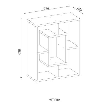 Side table OVIS 64x51 cm white