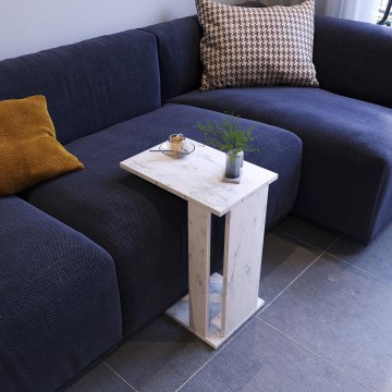 Side table PASIFIC 61x43 cm white