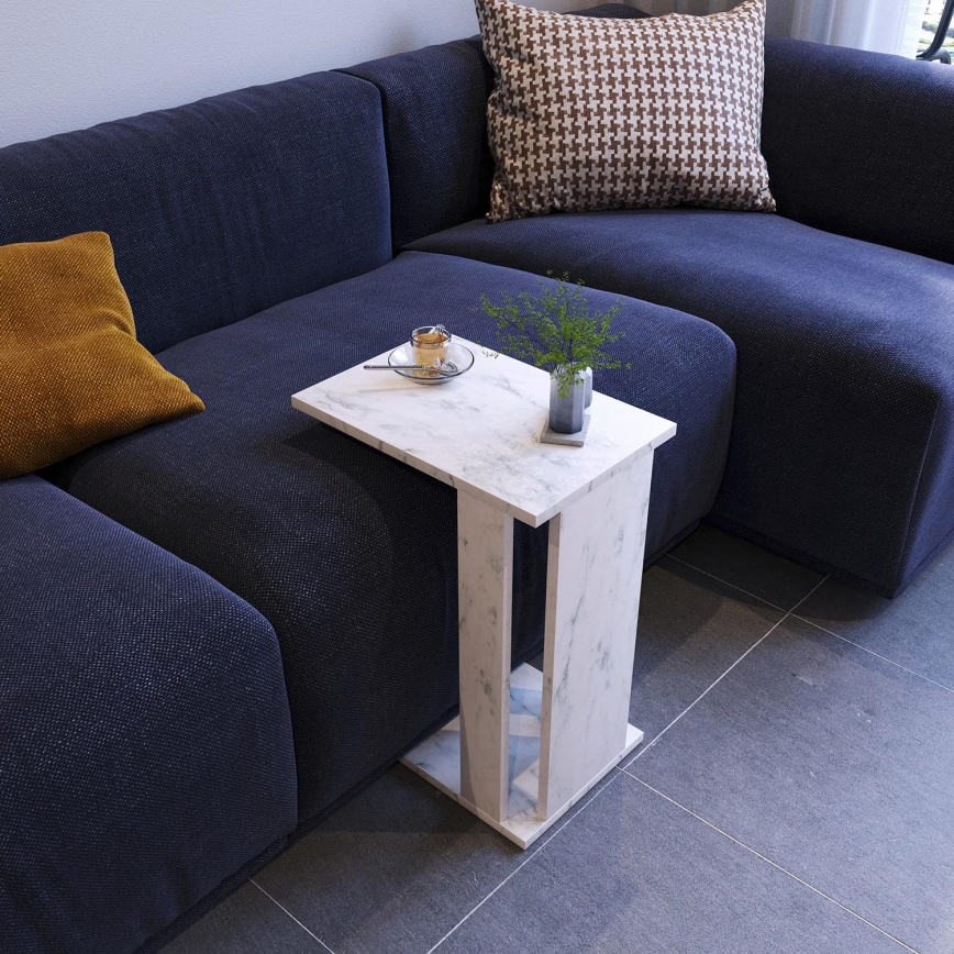 Side table PASIFIC 61x43 cm white