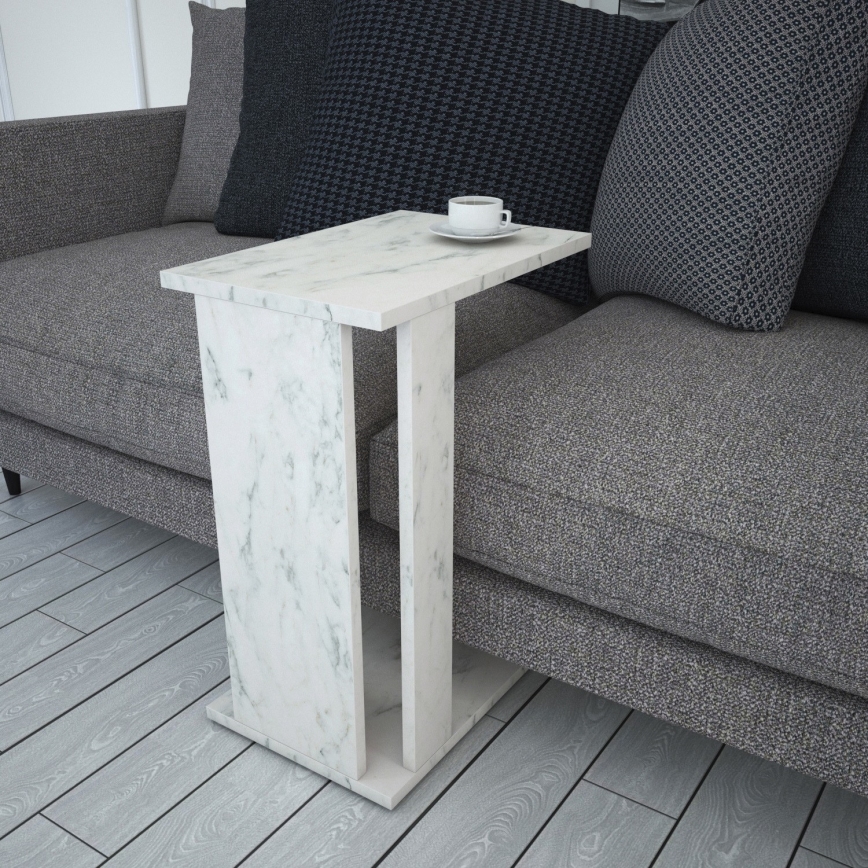 Side table PASIFIC 61x43 cm white