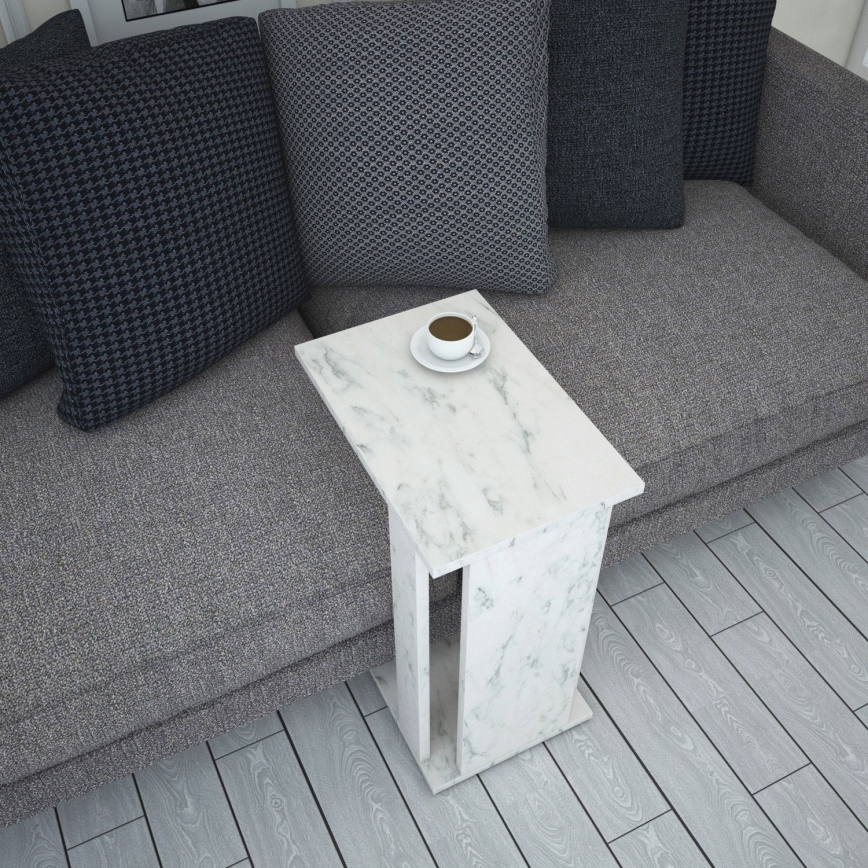 Side table PASIFIC 61x43 cm white