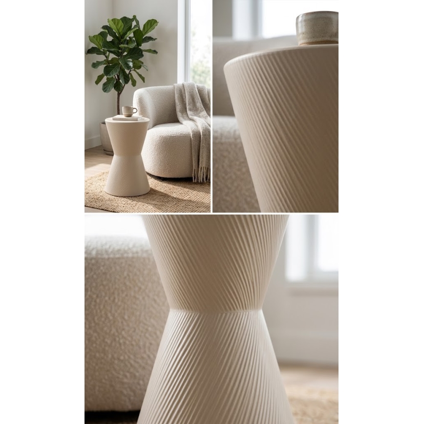 Side table PETIT Ø 29 cm cream