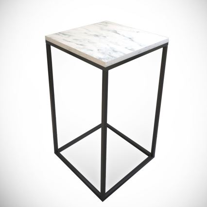 Side table PURE 62x35 cm white/black