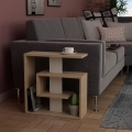 Side table SALY 57x55 cm beige/brown