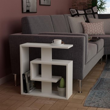 Side table SALY 57x55 cm white