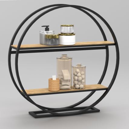 Side table SHELF d. 62,5 cm oak