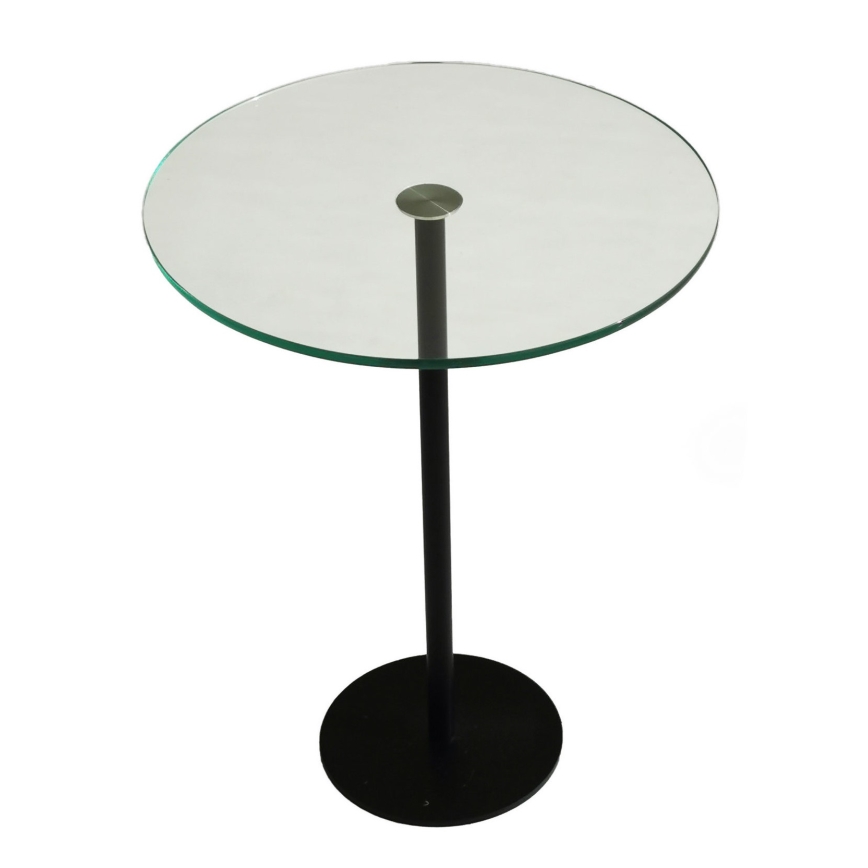 Side table SOCIAL 50x40 cm black/clear