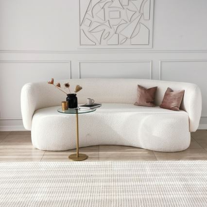 Side table SOCIAL 50x40 cm gold/clear