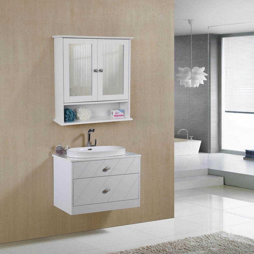 SIERA White Wall Cabinet