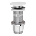 Silfra - Washbasin waste Ø 6.7 cm, white/polished chrome