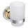 Silver/Gold Toothbrush Holder 7x9,5 cm