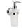 Silver soap dispenser, 8x19 cm