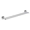 Silver towel rail 66.5 x 6.5 cm