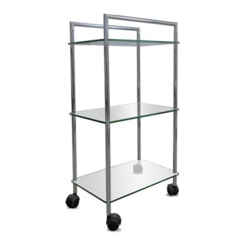 Silver trolley 45 x 82 cm