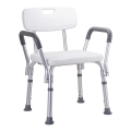 Silver/White Stool 56x66 cm