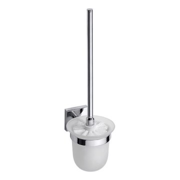 Silver/White Toilet Brush, 9.5 x 36 cm