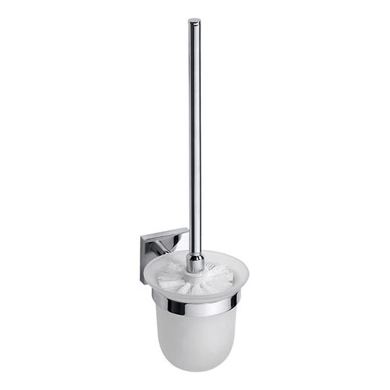 Silver/White Toilet Brush, 9.5 x 36 cm