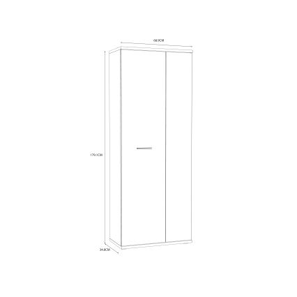 SIMO White Shoe Cabinet/Dresser