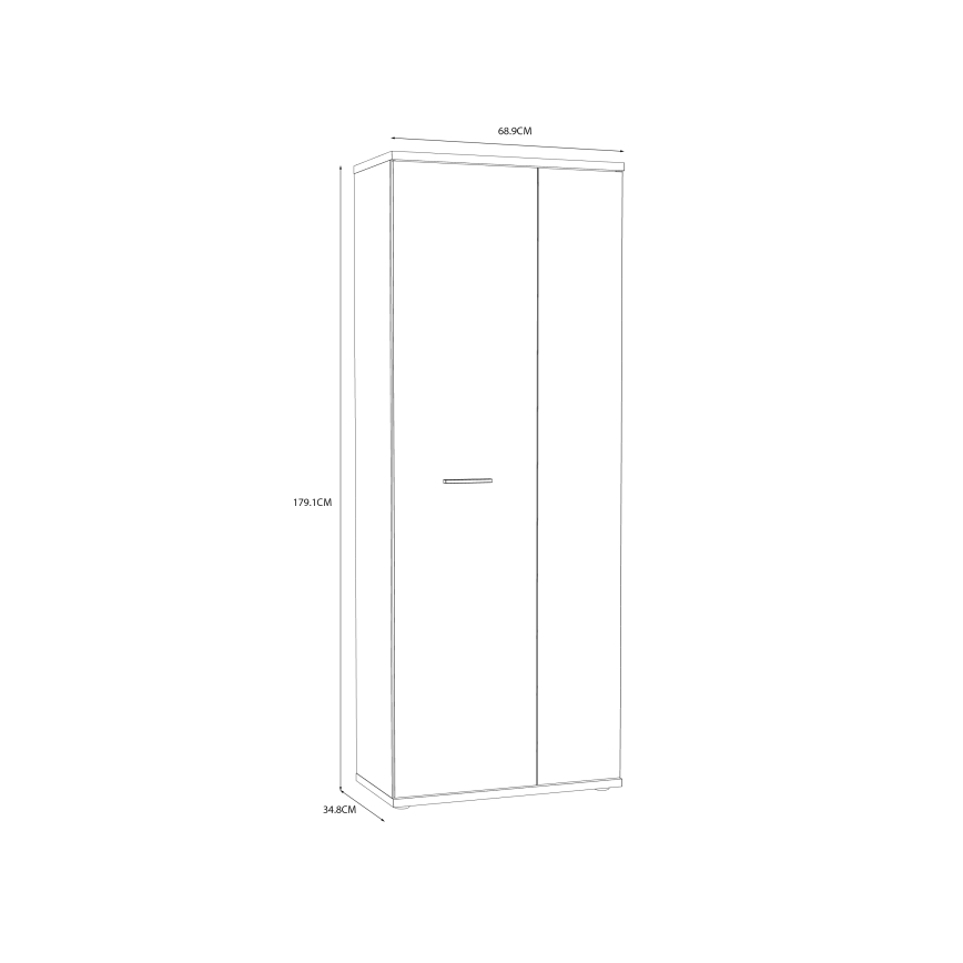 SIMO White Shoe Cabinet/Dresser
