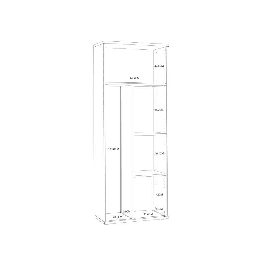 SIMO White Shoe Cabinet/Dresser
