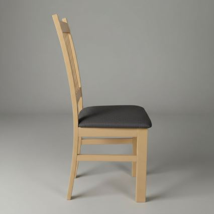 SIMON Dining Chair, Beech/Dark Gray