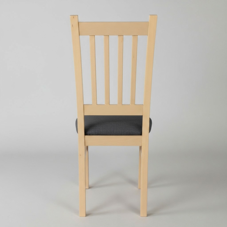 SIMON Dining Chair, Beech/Dark Gray