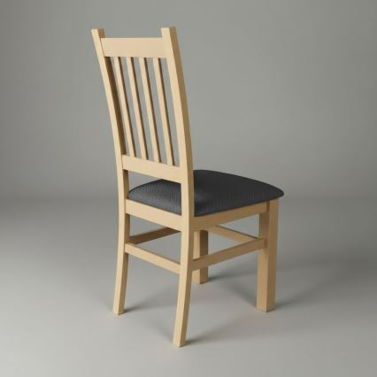 SIMON Dining Chair, Beech/Dark Gray