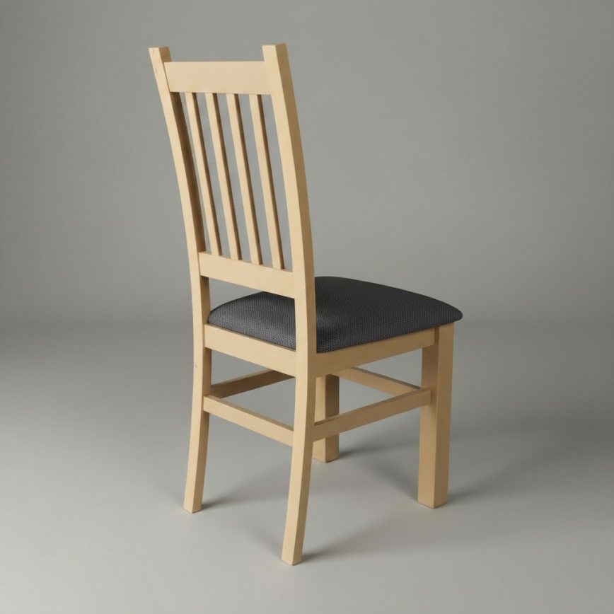 SIMON Dining Chair, Beech/Dark Gray