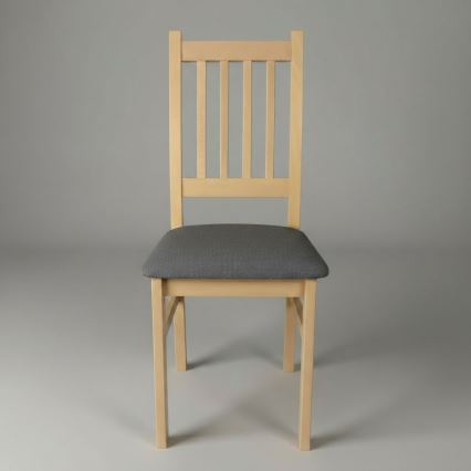 SIMON Dining Chair, Oak/Dark Grey
