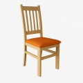 SIMON Dining Chair Oak/Orange
