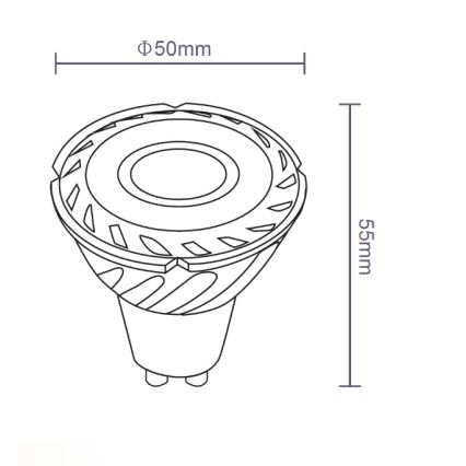 Sinclair - LED Bulb GU10/5W/230V 4000K