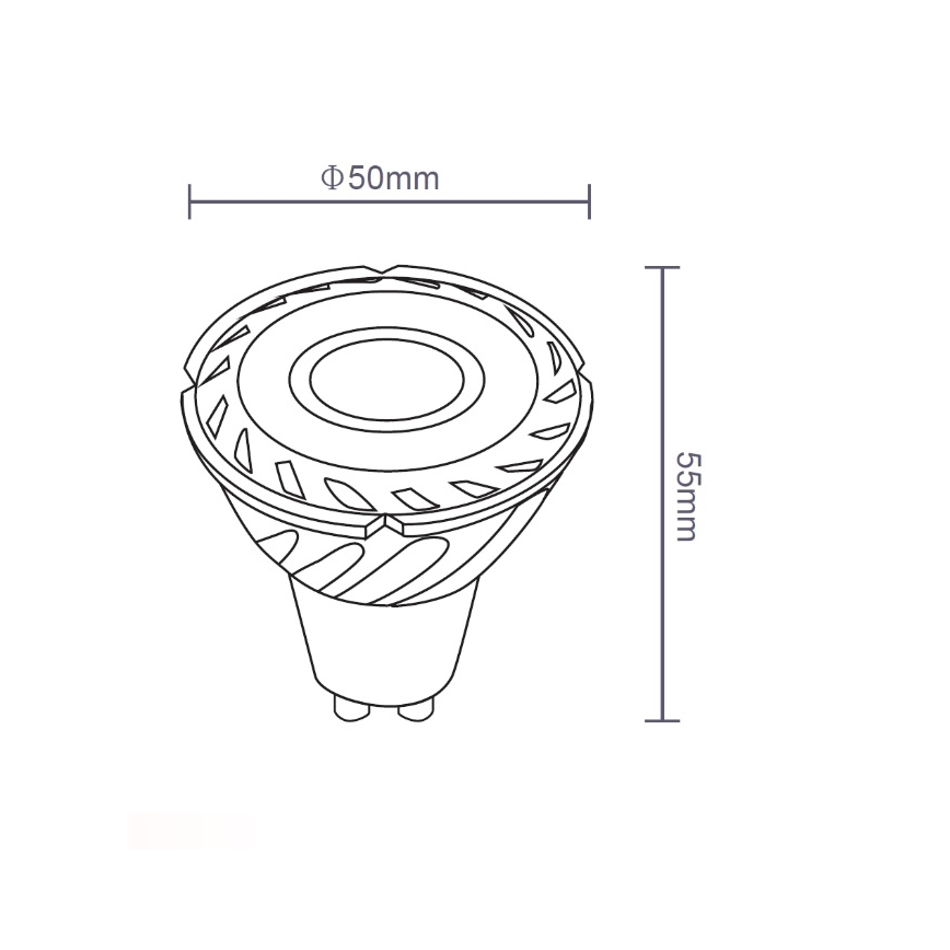 Sinclair - LED Bulb GU10/5W/230V 4000K